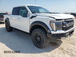 2024 Ford F-150 Raptor with VIN 1FTFW1RG1RFA22551, listed as a Copart auction lot 75998654 with 5,473 mi miles and Salvage Title. Bid and sale history available at DreamBid. Image 4.