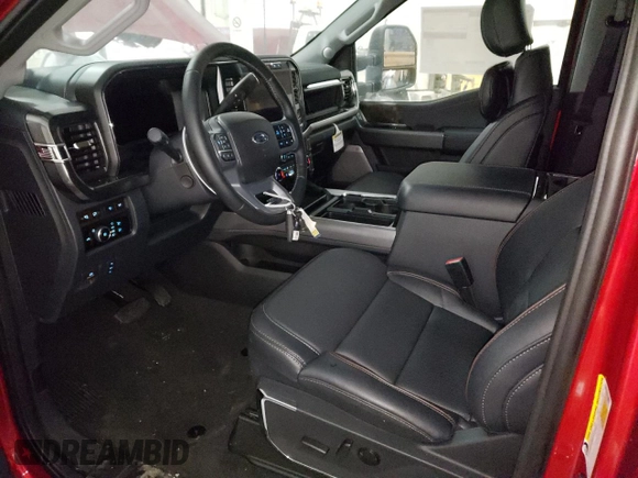2024 Ford F-350 XL with VIN 1FT8W3BT5REF71350, listed as a Copart auction lot 45038005 with 15 mi miles and Salvage Title. Bid and sale history available at DreamBid. Image 7.