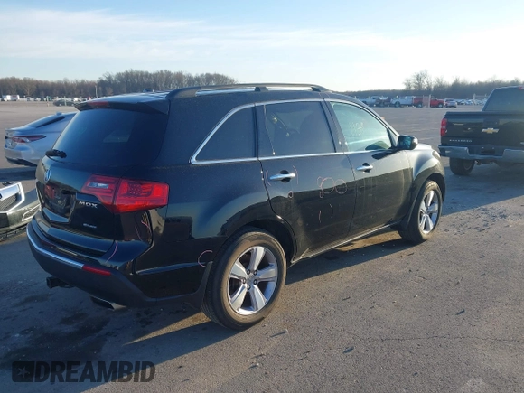 2013 Acura MDX with VIN 2HNYD2H25DH508128, listed as a IAAI auction lot 41822621 with 168,231 mi miles. Bid and sale history available at carsss.com. Image 4.