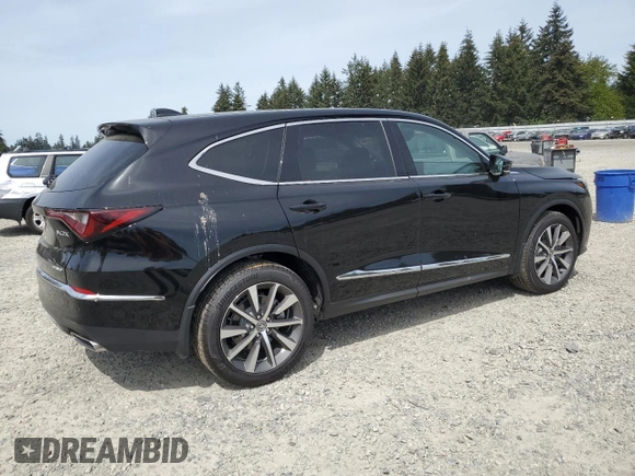 2025 Acura MDX Technology с VIN 5J8YE1H47SL006317, выставлен на аукционе Copart как лот 55786755 с пробегом 262 миль миль и Списание • Salvage title. История ставок и продаж доступна на DreamBid. Изображение 3.