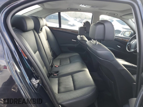 2010 BMW 5 Series 528i xDrive with VIN WBANV1C53AC445141, listed as a Copart auction lot 45191155 with 132,443 mi miles and Salvage Title. Bid and sale history available at carsss.com. Image 10.