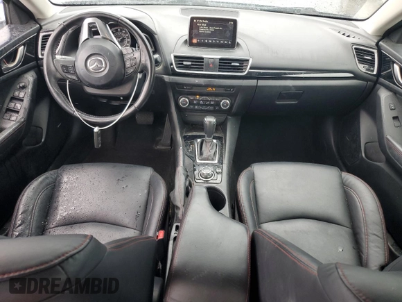 2015 Mazda 3 i Grand Touring with VIN JM1BM1M77F1242152, listed as a Copart auction lot 58266045 with 81,503 mi miles and Salvage title. Bid and sale history available at DreamBid. Image 8.