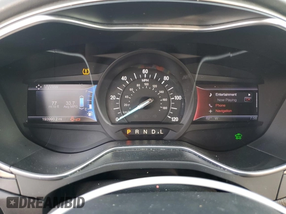 2013 Ford Fusion SE Hybrid with VIN 3FA6P0LU0DR142722, listed as a Copart auction lot 53669205 with 193,990 mi miles and Salvage Title. Bid and sale history available at carsss.com. Image 9.