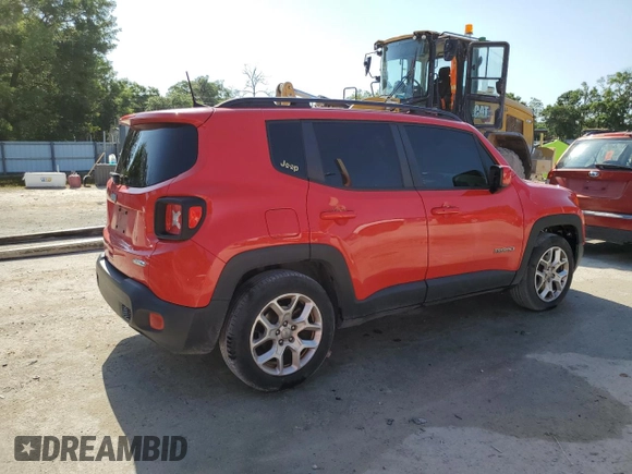 2018 Jeep Renegade Altitude with VIN ZACCJABB2JPG84687, listed as a Copart auction lot 53994155 with 150,680 mi miles and Salvage title. Bid and sale history available at DreamBid. Image 3.