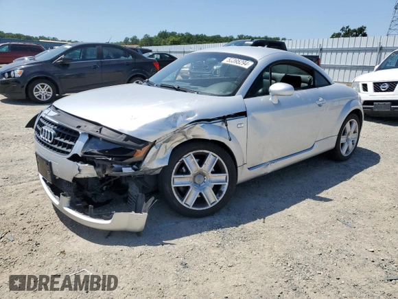 2005 Audi TT with VIN TRUSC28N451013207, listed as a Copart auction lot 55395294 with 43,365 mi miles and Salvage title. Bid and sale history available at DreamBid. Image 1.