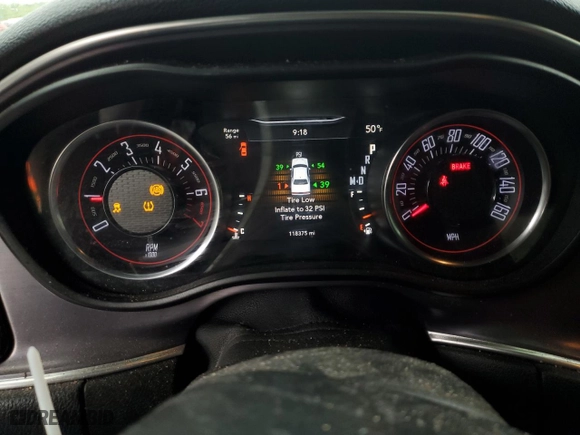2016 Dodge Challenger SXT with VIN 2C3CDZAG7GH352584, listed as a Copart auction lot 44693995 with 118,375 mi miles and Salvage Title. Bid and sale history available at carsss.com. Image 9.