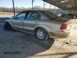 2002 Mitsubishi Galant ES with VIN 4A3AA46G72E105117, listed as a Copart auction lot 43529085 with 69,285 mi miles and Salvage Title. Bid and sale history available at carsss.com. Image 2.