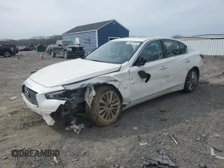 2019 Infiniti Q50 Luxe с VIN JN1EV7AR6KM590457, выставлен на аукционе Copart как лот 54681845 с пробегом 79 712 миль миль и Списание • Salvage title. История ставок и продаж доступна на DreamBid. Изображение 1.