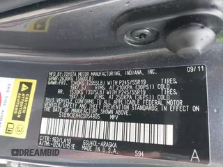 2012 Toyota Highlander Limited with VIN 5TDYK3EH4CS054805, listed as a IAAI auction lot 42082094 with 158,016 mi miles and . Bid and sale history available at DreamBid. Image 9.