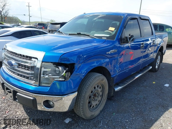 2014 Ford F-150 XL with VIN 1FTFW1CF4EKF14279, listed as a IAAI auction lot 42006454 with 104,648 mi miles. Bid and sale history available at carsss.com. Image 17.