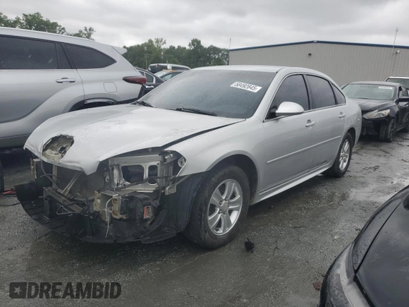 2015 Chevrolet Impala LS with VIN 2G1WA5E33F1125085, listed as a Copart auction lot 58492845 with 166,064 mi miles and Salvage title. Bid and sale history available at DreamBid. Image 1.
