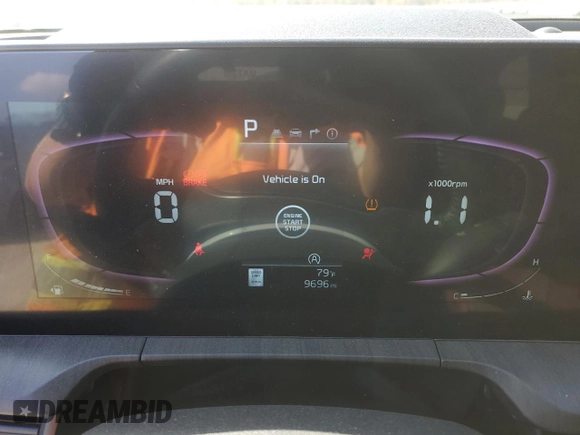 2024 Kia Telluride EX with VIN 5XYP34GC2RG425904, listed as a Copart auction lot 78142484 with 9,696 mi miles and Salvage Title. Bid and sale history available at DreamBid. Image 9.