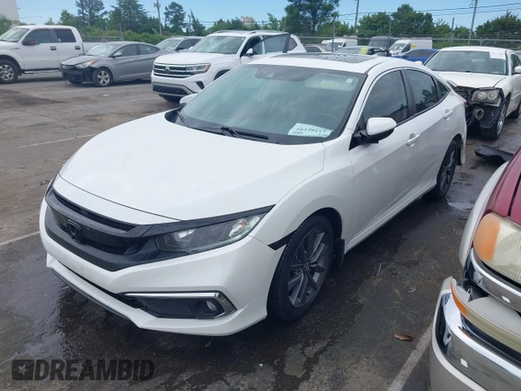 2020 Honda Civic EX-L z VIN 19XFC1F74LE015155, wystawiony jako IAAI lot #42286191 z przebiegiem 73 146 mil mil oraz . Historia ofert i sprzedaży dostępna na DreamBid. Obrazek 2.