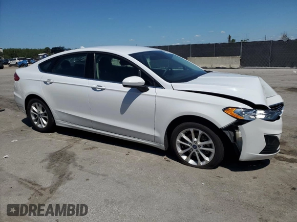 2020 Ford Fusion SE with VIN 3FA6P0HD9LR219093, listed as a Copart auction lot 52421115 with Not Provided miles and Non Repairable. Bid and sale history available at DreamBid. Image 4.