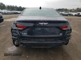 2017 Genesis G80 3.8L with VIN KMHGN4JE8HU211903, listed as a Copart auction lot 52516145 with 86,897 mi miles and Salvage title. Bid and sale history available at DreamBid. Image 6.