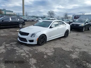 2017 Cadillac ATS-V with VIN 1G6AN5SYXH0213591, listed as a IAAI auction lot 41737461 with 70,000 mi miles. Bid and sale history available at carsss.com. Image 2.