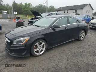 2014 Mercedes-Benz CLA 250 with VIN WDDSJ4GB7EN116123, listed as a Copart auction lot 59655075 with 140,867 mi miles and Salvage title. Bid and sale history available at DreamBid. Image 1.