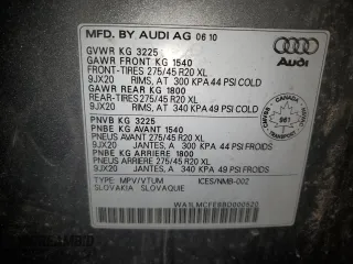 2011 Audi Q7 z VIN WA1LMCFE8BD000520, wystawiony jako Copart lot #45658015 z przebiegiem 237 295 mil mil oraz Czysty tytuł • Clean title. Historia ofert i sprzedaży dostępna na DreamBid. Obrazek 13.