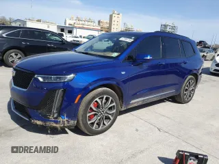 2023 Cadillac XT6 AWD Sport with VIN 1GYKPHRSXPZ117852, listed as a Copart auction lot 47895715 with 61,169 mi miles and Salvage Title. Bid and sale history available at carsss.com. Image 1.
