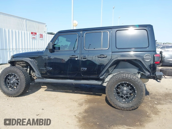 2020 Jeep Wrangler Unlimited Sahara with VIN 1C4HJXEG6LW211932, listed as a IAAI auction lot 42040546 with 74,732 mi miles and . Bid and sale history available at DreamBid. Image 15.