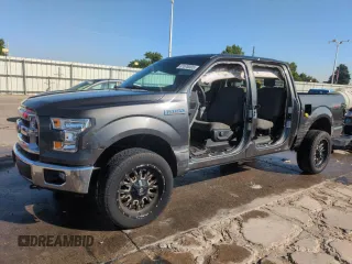 2015 Ford F-150 XLT with VIN 1FTEW1EF2FFC55441, listed as a Copart auction lot 61578305 with 109,975 mi miles and Salvage title. Bid and sale history available at DreamBid. Image 1.