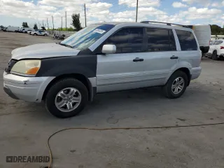 2003 Honda Pilot EX with VIN 2HKYF185X3H530541, listed as a Copart auction lot 49864285 with 296,419 mi miles and Salvage Title. Bid and sale history available at carsss.com. Image 1.