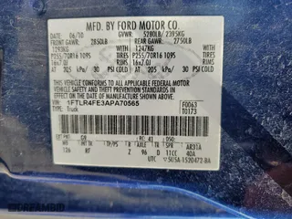 2010 Ford Ranger XLT with VIN 1FTLR4FE3APA70565, listed as a Copart auction lot 52052535 with 155,577 mi miles and Salvage Title. Bid and sale history available at carsss.com. Image 15.