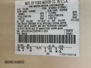 1999 Mazda B-Series 2WD Truck SE with VIN 4F4YR16C2XTM11335, listed as a Copart auction lot 79306244 with 277,654 mi miles and Salvage Title. Bid and sale history available at carsss.com. Image 12.
