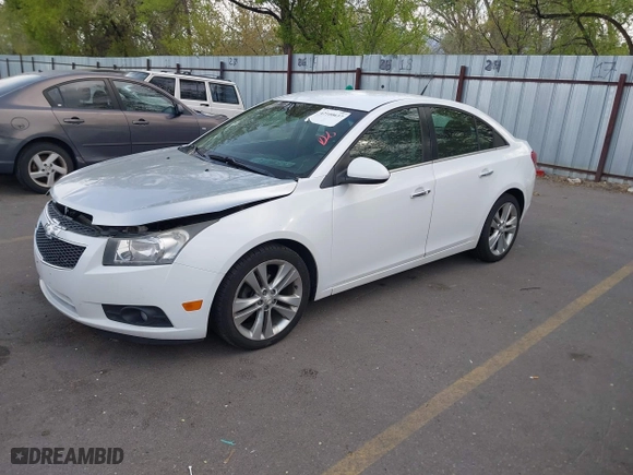2012 Chevrolet Cruze LTZ with VIN 1G1PH5SC1C7297392, listed as a IAAI auction lot 42100637 with 90,552 mi miles. Bid and sale history available at carsss.com. Image 2.