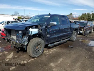 2021 Chevrolet Silverado 1500 LT z VIN 1GCPYJEK1MZ407852, wystawiony jako Copart lot #49943075 z przebiegiem 46 911 mil mil oraz Szkoda całkowita • Salvage title. Historia ofert i sprzedaży dostępna na DreamBid. Obrazek 1.
