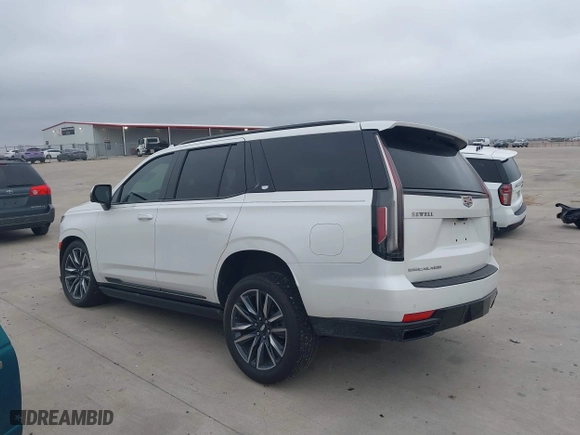 2023 Cadillac Escalade Sport Platinum with VIN 1GYS3GKL1PR197390, listed as a IAAI auction lot 41590503 with 14,711 mi miles. Bid and sale history available at carsss.com. Image 14.
