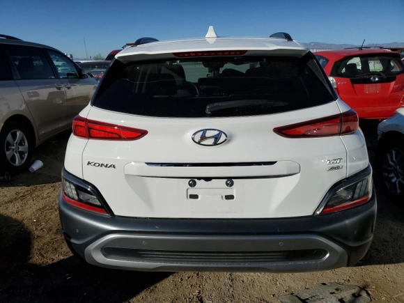 2023 Hyundai Kona Limited with VIN KM8K5CA31PU013603, listed as a Copart auction lot 81052434 with 9,731 mi miles and Salvage Title. Bid and sale history available at carsss.com. Image 6.