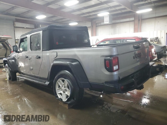 2020 Jeep Gladiator Sport S z VIN 1C6HJTAG2LL120101, wystawiony jako Copart lot #47842005 z przebiegiem 59 988 mil mil oraz Szkoda całkowita • Salvage title. Historia ofert i sprzedaży dostępna na DreamBid. Obrazek 2.