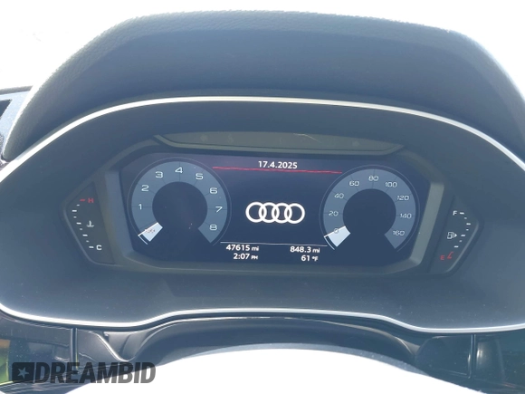 2021 Audi Q3 S line Premium with VIN WA1DECF32M1054786, listed as a IAAI auction lot 42065278 with 47,615 mi miles and . Bid and sale history available at DreamBid. Image 7.