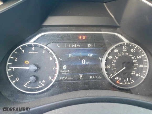 2016 Nissan Murano SL with VIN 5N1AZ2MH3GN146469, listed as a Copart auction lot 87707235 with 119,356 mi miles and Salvage Title. Bid and sale history available at carsss.com. Image 9.