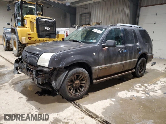 2007 Mercury Mountaineer Premier with VIN 4M2EU48877UJ04039, listed as a Copart auction lot 42136185 with 168,075 mi miles and Salvage Title. Bid and sale history available at carsss.com. Image 1.