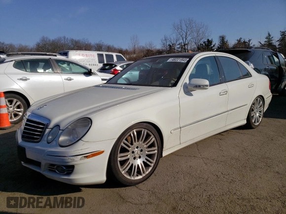 2007 Mercedes-Benz E 550 with VIN WDBUF90X17X216277, listed as a Copart auction lot 48221945 with 84,784 mi miles and Salvage Title. Bid and sale history available at carsss.com. Image 1.