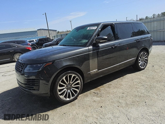 2019 Land Rover Range Rover with VIN SALGS5RE9KA528226, listed as a Copart auction lot 47733385 with 98,481 mi miles and Clean Title. Bid and sale history available at carsss.com. Image 1.