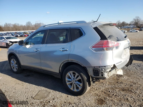 2015 Nissan Rogue SV with VIN KNMAT2MVXFP548259, listed as a Copart auction lot 88498885 with 123,456 mi miles and Salvage Title. Bid and sale history available at carsss.com. Image 2.