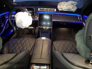 2023 Mercedes-Benz S-Class S 580 with VIN W1K6G7GB7PA236919, listed as a Copart auction lot 84039304 with 4,854 mi miles and Salvage Title. Bid and sale history available at carsss.com. Image 8.