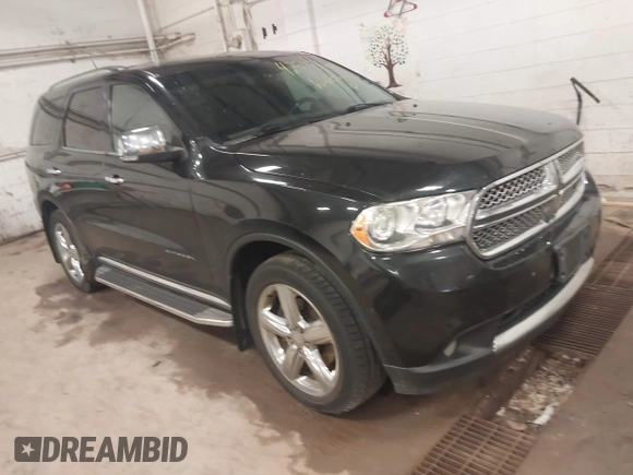2013 Dodge Durango Citadel with VIN 1C4SDJET9DC661861, listed as a IAAI auction lot 42597126 with 187,631 mi miles and . Bid and sale history available at DreamBid. Image 1.