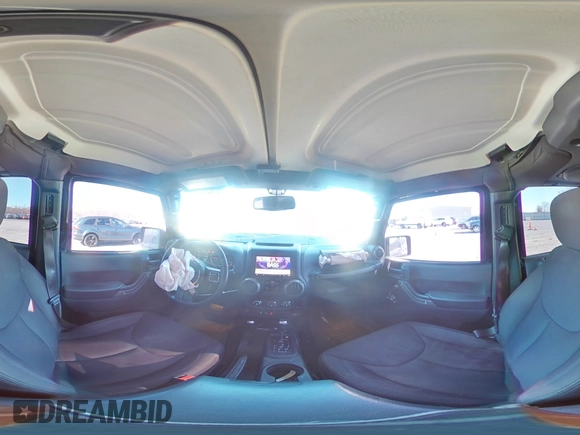 2014 Jeep Wrangler Unlimited Sport with VIN 1C4BJWDG8EL261074, listed as a Copart auction lot 87631195 with 163,225 mi miles and Salvage Title. Bid and sale history available at carsss.com. Image 13.