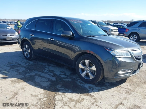 2016 Acura MDX with VIN 5FRYD4H24GB021643, listed as a IAAI auction lot 41704780 with 87,954 mi miles. Bid and sale history available at carsss.com. Image 1.