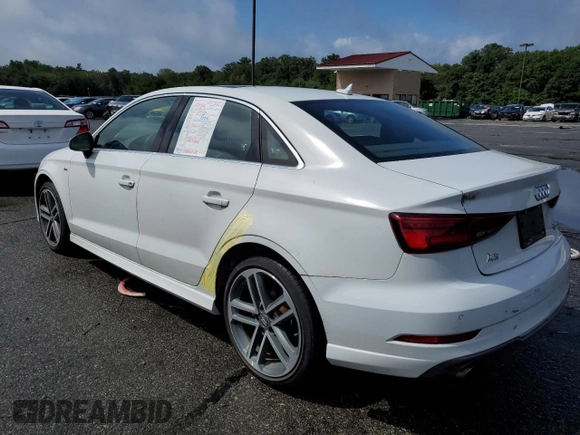 2018 Audi A3 Sedan Premium Plus with VIN WAUJ8GFF4J1075018, listed as a Copart auction lot 61548463 with 24,975 mi miles. Bid and sale history available at carsss.com. Image 2.