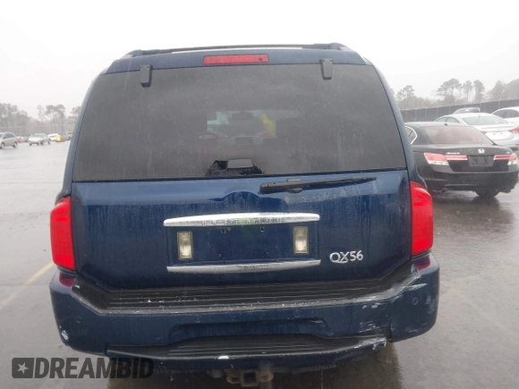 2007 Infiniti QX56 with VIN 5N3AA08C07N806341, listed as a IAAI auction lot 41743595 with 135,577 mi miles. Bid and sale history available at carsss.com. Image 16.