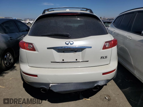 2008 Infiniti FX35 with VIN JNRAS08U18X104554, listed as a Copart auction lot 65936164 with 192,679 mi miles and Salvage Title. Bid and sale history available at carsss.com. Image 6.