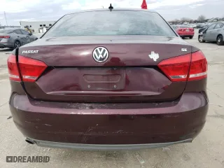 2013 Volkswagen Passat SE with VIN 1VWBP7A32DC084183, listed as a Copart auction lot 88005955 with 184,971 mi miles and Salvage Title. Bid and sale history available at carsss.com. Image 6.