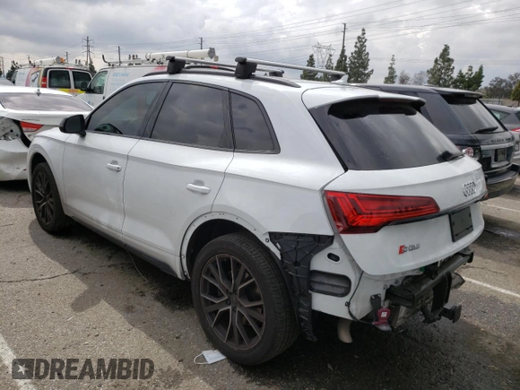 2021 Audi SQ5 Premium Plus with VIN WA1B4AFY5M2040854, listed as a Copart auction lot 45117073 with 42,940 mi miles. Bid and sale history available at carsss.com. Image 2.