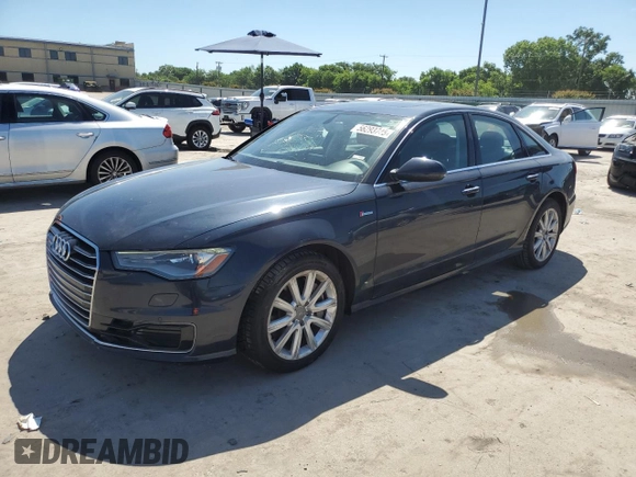 2016 Audi A6 Premium Plus z VIN WAUFGAFC2GN001576, wystawiony jako Copart lot #56293745 z przebiegiem 147 459 mil mil oraz Szkoda całkowita • Salvage title. Historia ofert i sprzedaży dostępna na DreamBid. Obrazek 1.