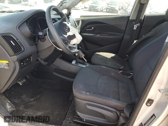 2013 Kia Rio LX with VIN KNADM4A30D6152074, listed as a Copart auction lot 50878555 with 152,559 mi miles and Salvage Title. Bid and sale history available at carsss.com. Image 7.